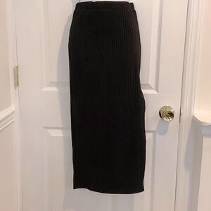 NWT PRINCESS POLLY Black Ribbed Skirt